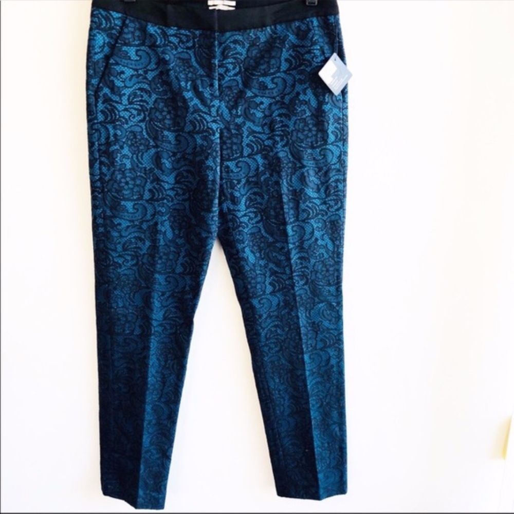 Halogen Nordstrom blue black Quinn fit pants Size 4